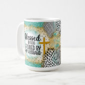 Funny Ehefrau Kaffeegenuss Tasse, gesegnete Ehefra Kaffeetasse (Vorderseite Links)