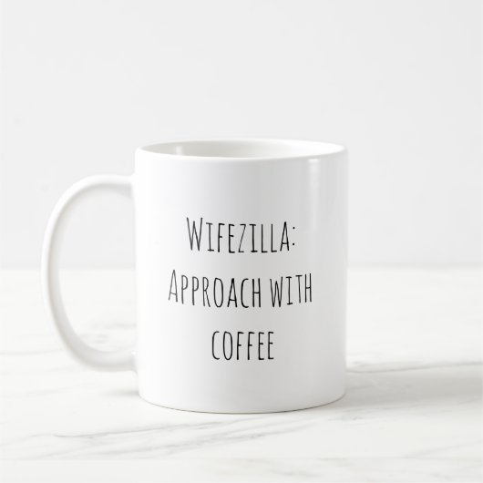 Funny Ehefrau Verheirateter Zitat Kaffeetasse (Links)