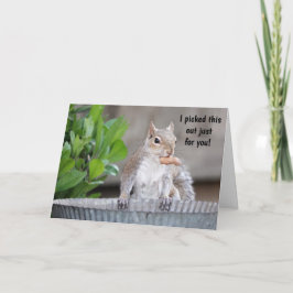 Funny Eichhörnchen Geburtstag Liebling Karte