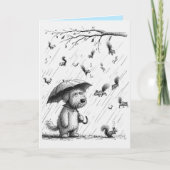 Funny Eichhörnchen Geburtstagskarte vom Hund Karte (Vorderseite)