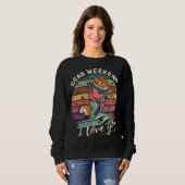 Funny Eichhörnchen Liebe Wochenende I Liebe Sie Sweatshirt (Vorne ganz)
