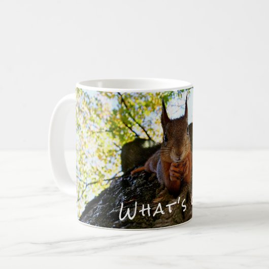 Funny Eichhörnchen Niedlicher Tiere Hallo da Kaffeetasse (Vorderseite Links)