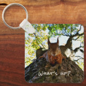 Funny Eichhörnchen Niedlicher Tiere Hallo da Schlüsselanhänger (Vorderseite)