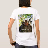 Funny Eichhörnchen Niedlicher Tiere Hallo da T-Shirt (Rückseite)