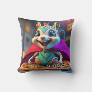 Funny Eichhörnchen Nuts Pizza Cushion Kissen