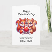 Funny Eichhörnchen Valentine's Day Personalisierte Karte (Vorderseite)