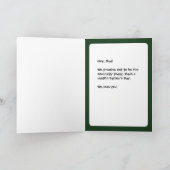 Funny Eichirrels Animal Custom Text Vatertag Karte (Innenseite)