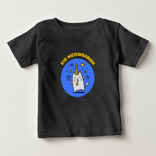 Funny Eid Cat Baby T-shirt (Vorderseite)