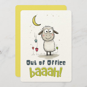 Funny Eid Sheep: Out of Office BAAAH! Einladung