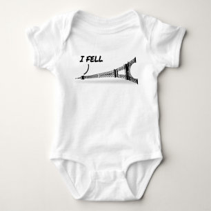 Funny Eiffel Tower Pub Baby Strampler