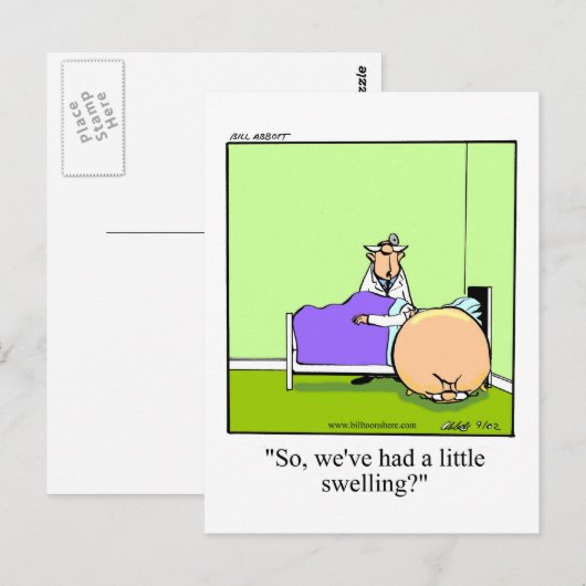 Funny ein wenig Schwellung wird gut Postkarte (Vorne/Hinten)