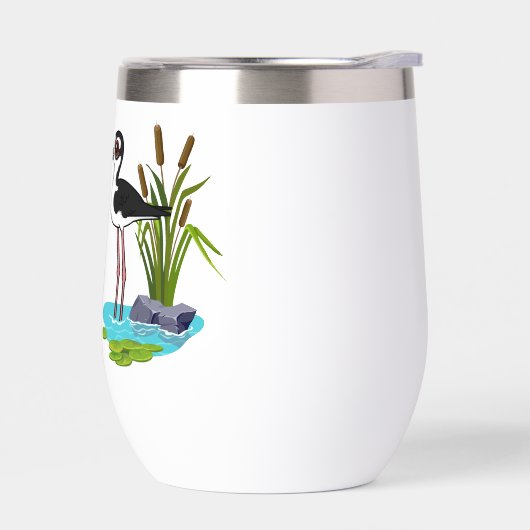 Funny einfach nur um schwarzhalsigen Stilt herumkl (Links)