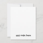 Funny einfach nur vorbei zu sagen, danke, Niedlich RSVP Karte (Rückseite)