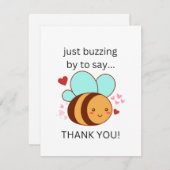 Funny einfach nur vorbei zu sagen, danke, Niedlich RSVP Karte (Vorne/Hinten)