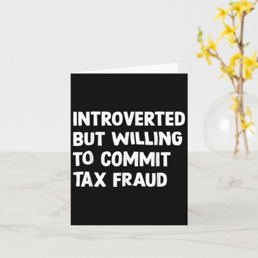 Funny eingeführt, aber willens, Steuerbetrug zu be Karte (Gelbe Blume)