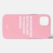 Funny eingeführt, aber willens zu diskutieren Pfer Case-Mate iPhone Hülle (Rückseite (Horizontal))