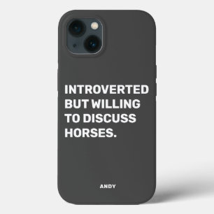 Funny eingeführt, aber willens zu diskutieren Pfer Case-Mate iPhone Hülle