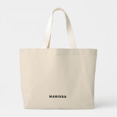 Funny eingeführt, aber willens zu diskutieren Pfer Jumbo Stoffbeutel (Rückseite)