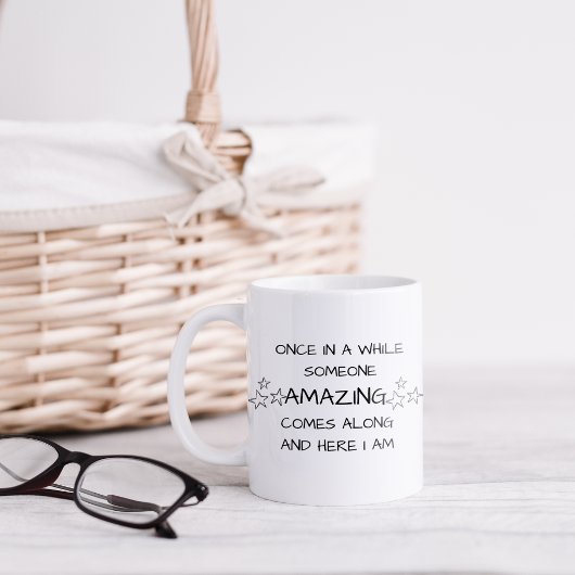 Funny einmal in der Zeit Kaffee Tasse