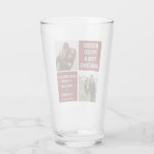 Funny Einzigartig Save the Date Fotos Booze Dancin Glas (Rückseite)