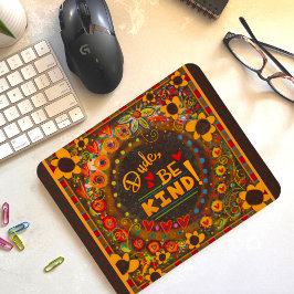 Funny Einzigartiger Typ sei freundlich und freundl Mousepad