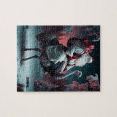 Funny Einzigartiger Weihnachtsschnee und Straußens Puzzle (Horizontal)