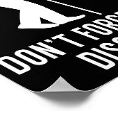 Funny Elderly Gag Gift Senior Citizen Gag - Don't Poster (Ecke)