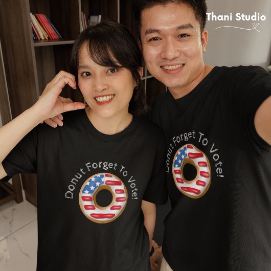 Funny Election Donut Vergessen, dunkel zu wählen T-Shirt