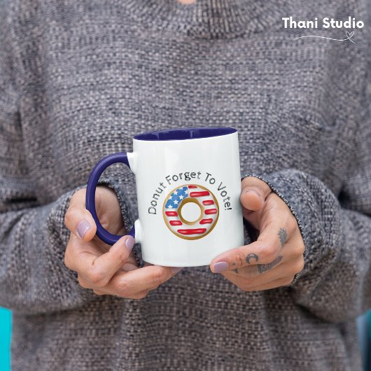 Funny Election Donut Vergessen Sie die Wahl Licht Tasse