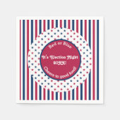 Funny Election Night Party 2024 Red White Blue Serviette (Vorderseite)