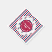 Funny Election Night Party 2024 Red White Blue Serviette (Ecke)