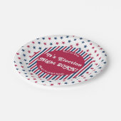 Funny Election Night Party Celebration 2024 Pappteller (Schrägansicht)