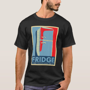 Funny Election Vater Joke Kühlschrank Run Politica T-Shirt
