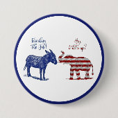 Funny Elections Thema Pro Demokraten Biden 2024 Button (Vorderseite)