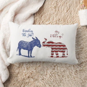 Funny Elections Thema Pro Demokraten Biden 2024 Lendenkissen