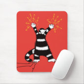 Funny Electric Cat Character High Voltage Mousepad (Mit Mouse)