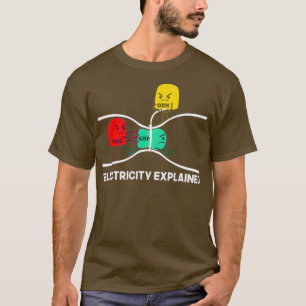 Funny Electric erklärt, dass ich Lehrerin Nerd Ges T-Shirt