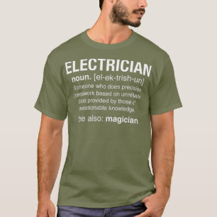 Funny Electric Noun Definition Guesswork Geschenk T-Shirt