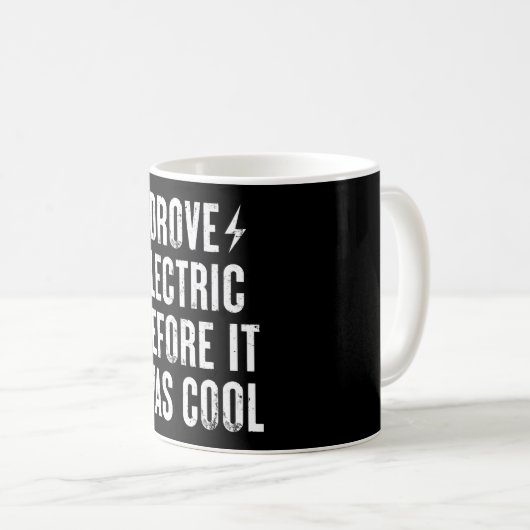 Funny Electric Vehicles EV Car Gift Kaffeetasse (VorderseiteRechts)