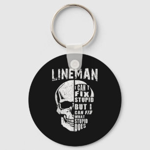 Funny Electric Wer Lineman Ich kann keine Stude re Schlüsselanhänger