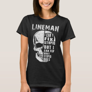 Funny Electric Wer Lineman Ich kann keine Stude re T-Shirt