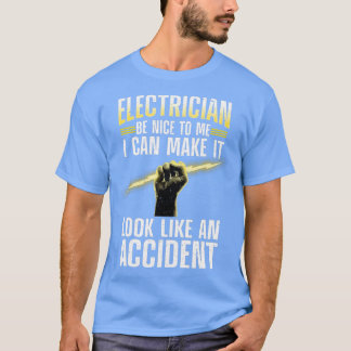Funny Electrical Art for Men Women Beruflich E T-Shirt