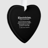 Funny Electrical Definition Gift Abschluss Ornament (Vorderseite)