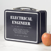 Funny Electrical Engineer Definition-Geschenk Metall Brotdose (Beispiel)