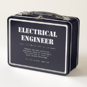 Funny Electrical Engineer Definition-Geschenk Metall Brotdose (Vorderseite)