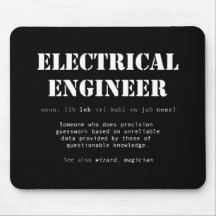 Funny Electrical Engineer Definition-Geschenk Mousepad
