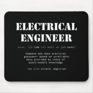 Funny Electrical Engineer Definition-Geschenk Mousepad
