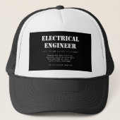 Funny Electrical Engineer Definition-Geschenk Truckerkappe (Vorderseite)