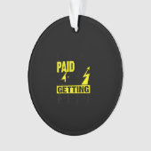 Funny Electrical Gift Electrical Power Lineman Me Ornament (Vorderseite)