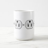Funny Electrical Outlet Tasse | Elektrisches Gesch (Mittel)
